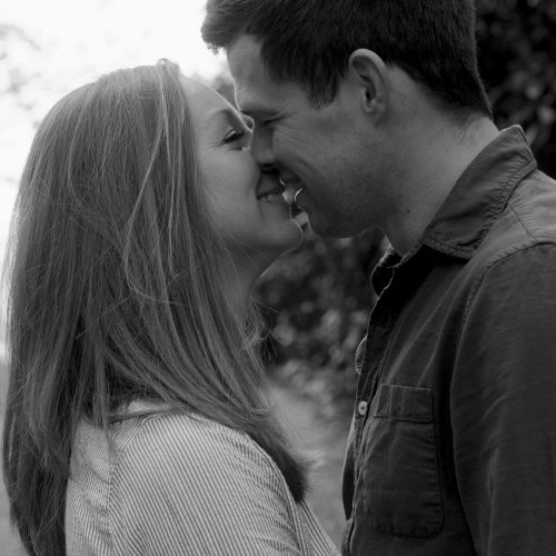 Cindy Zdunek Photography Engagement shoot kiss confetti