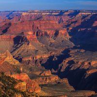 dawn on the S rim of the Grand Canyon