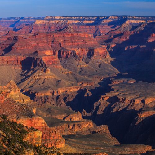 dawn on the S rim of the Grand Canyon