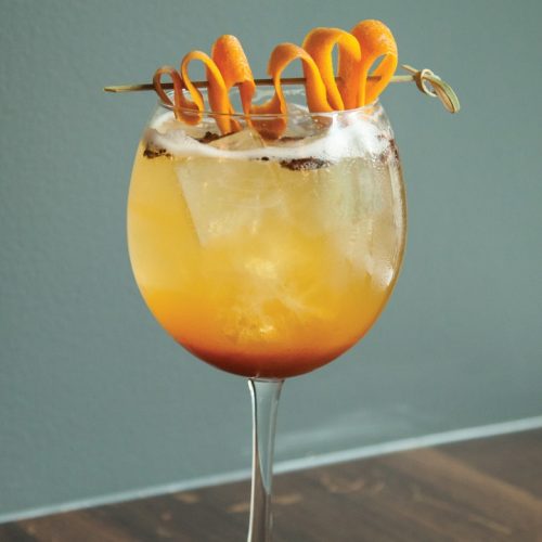 Peach Melba Cocktail Knights Mobile Bar