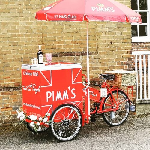 Pimms truck treats on a tricycle
