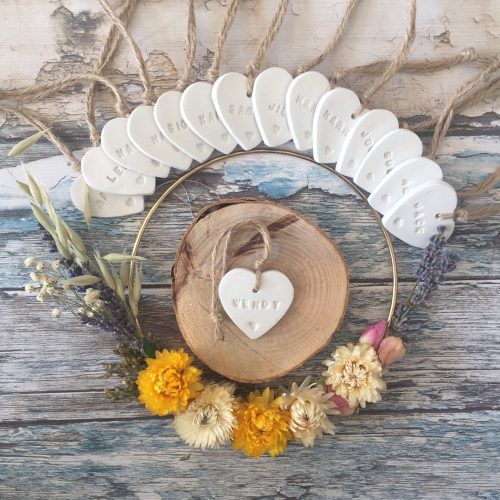 Rustic clay heart Made with love