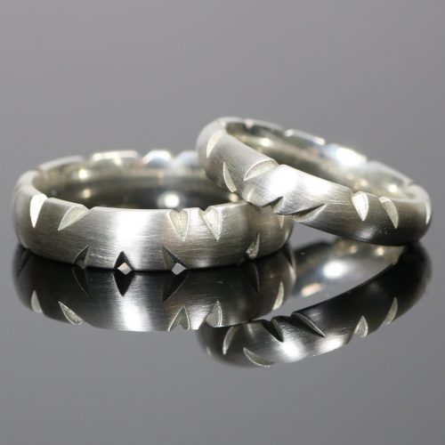 satin rings notched